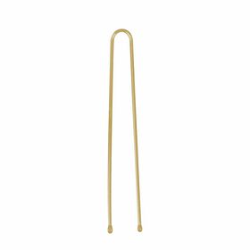 Sibel Metal Straight Bobby Pins 60mm, Blonde, Pack of 50