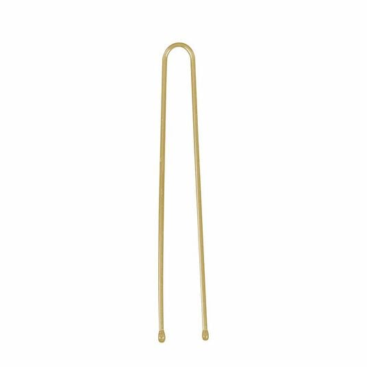Sibel Metal Straight Bobby Pins 60mm, Blonde, Pack of 50