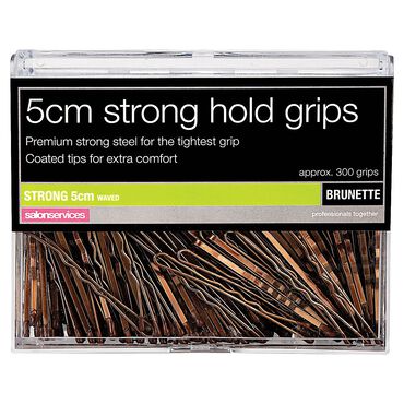 Salon Services Strong Hair Grips Brown 5cm Pack of 300