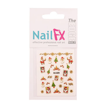 The Edge Nail FX Christmas Foil Nail Stickers - Santa's Grotto