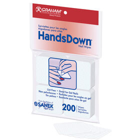 HandsDown Lint Free Nail Wipes Pack of 200