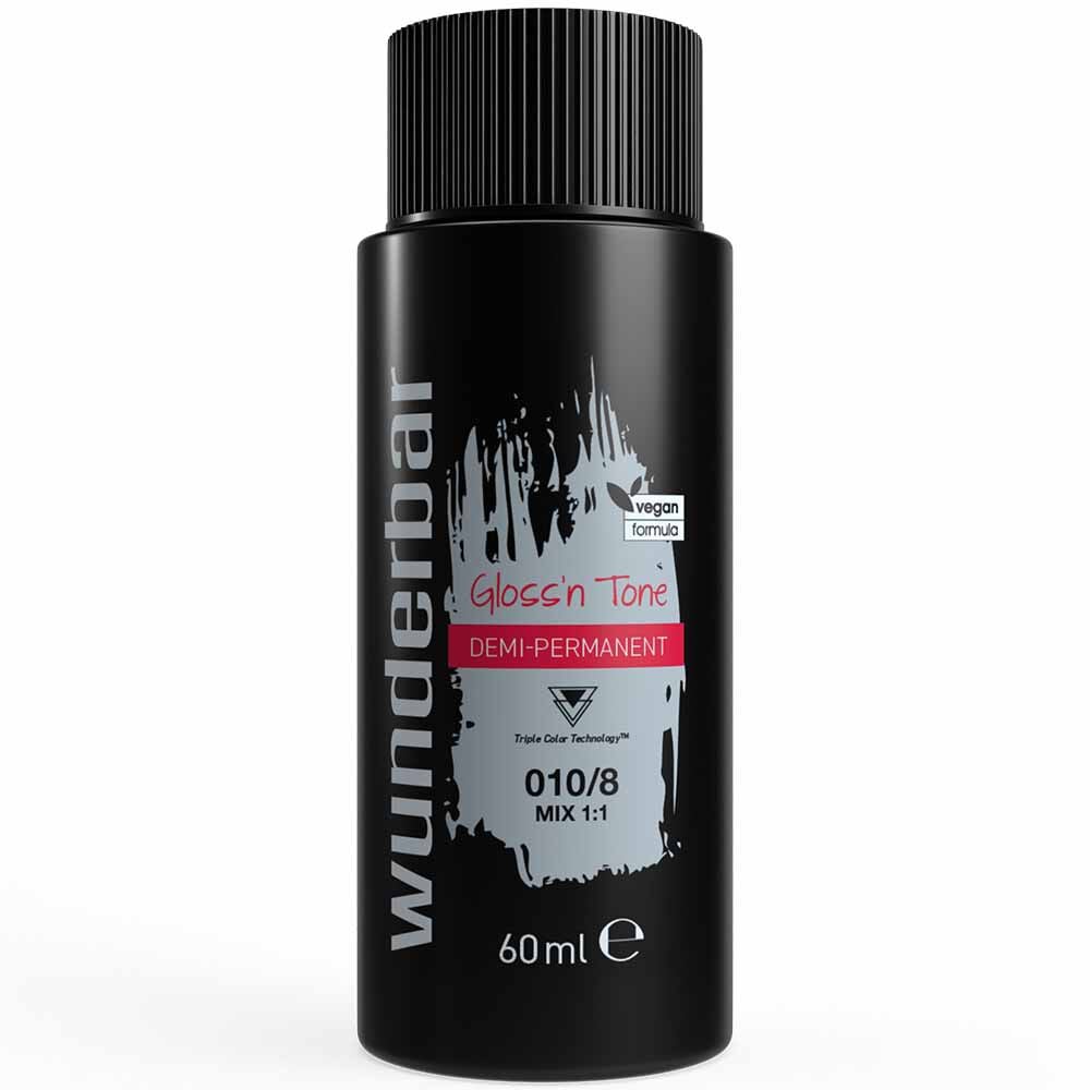 Wunderbar Gloss'n Tone Demi-Permanent Colour Liquid 010/8 Extra Light Blond Pearl 60ml