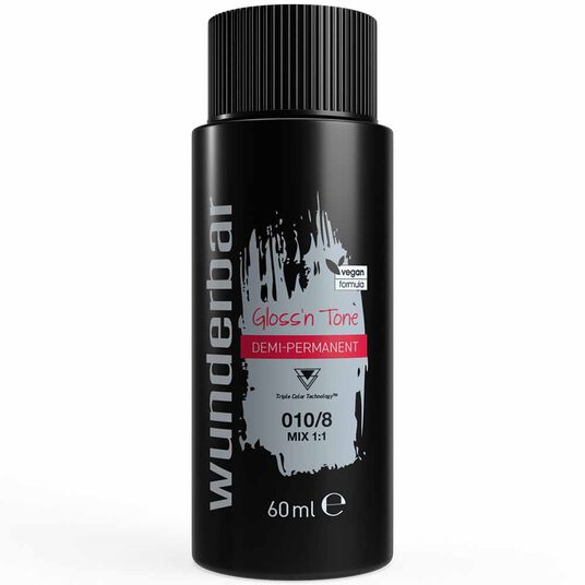 Wunderbar Gloss'n Tone Demi-Permanent Colour Liquid 010/8 Extra Light Blond Pearl 60ml