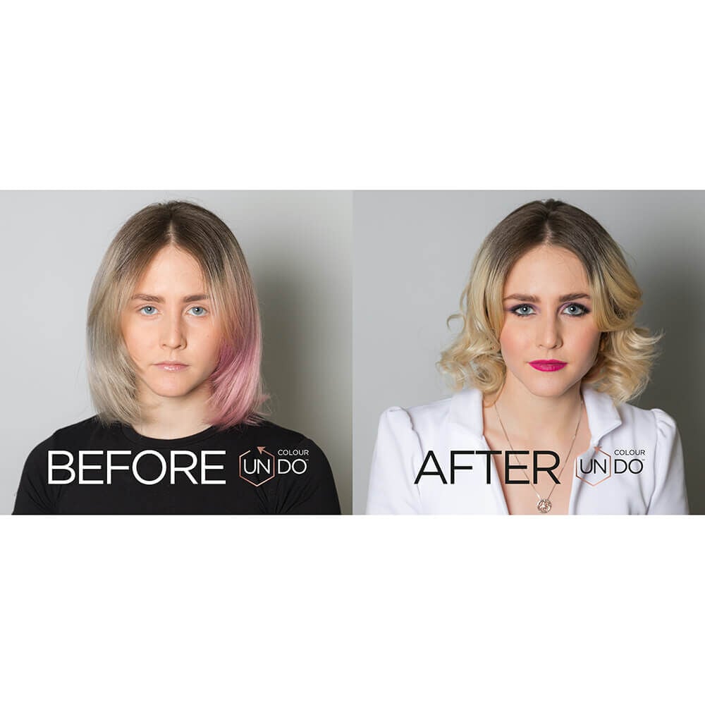 Hair outlet colour stripper