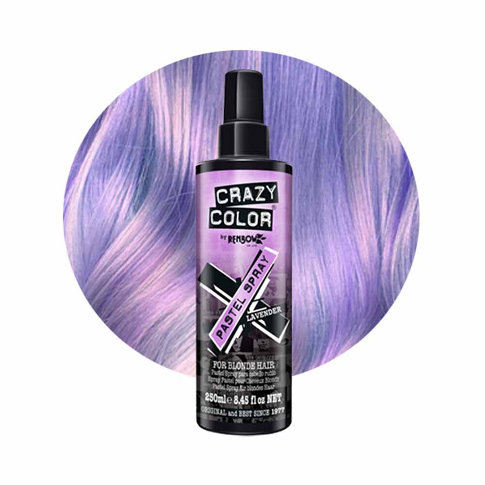 Crazy Color Pastel Spray Temporary Hair Colour Lavender 250ml