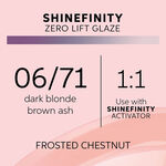Wella Professionals Shinefinity Zero Lift Glaze - 06/71 Cool Frosted Chestnut 60ml