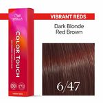 Wella Professionals Color Touch Demi-Permanent Hair Colour - 6/47 Dark Blonde Red Brown 60ml