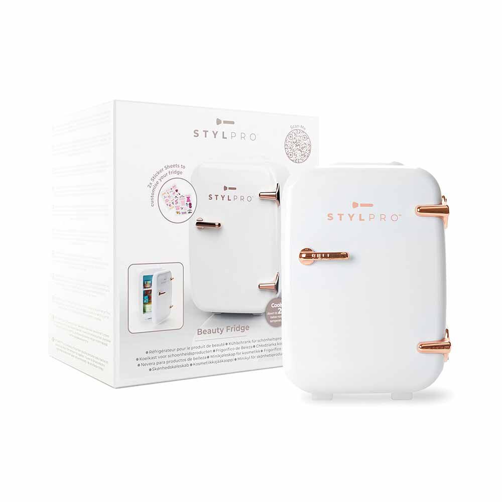 StylPro Beauty Fridge - White & Rose Gold