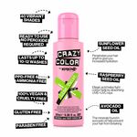 Crazy Color Semi Permanent Hair Colour Cream - Lime Twist 100ml