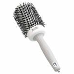 Olivia Garden Expert Blowout Round Hair Brush Shine White & Grey 55mm