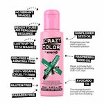 Crazy Color Semi Permanent Hair Colour Cream - Pine Green 100ml