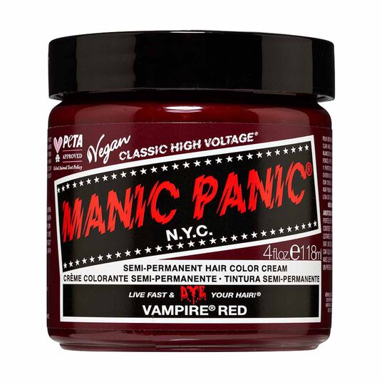 Manic Panic High Voltage Semi Permanent Hair Colour Cream - Vampire Red 118ml