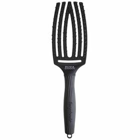 Olivia Garden Care Ionic Fingerbrush Hairbrush - Black