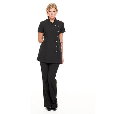 Simon Jersey Women's Asymmetrical Tunic - Black Simon Jersey Women's Asymmetrical Tunic - Black