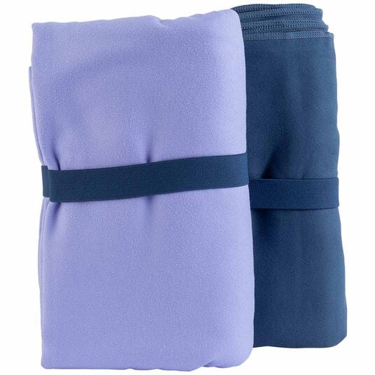 S-PRO Towels Lilac & Navy Blue, Pack of 2