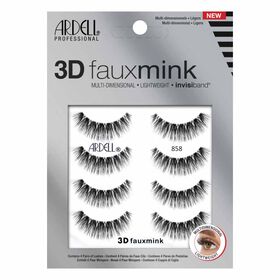 Ardell 3D Faux Mink Strip Lashes, Pack of 4