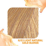 Wella Professionals Colour Fresh Semi Permanent Hair Colour - 8/03 Light Natural Gold Blonde 75ml