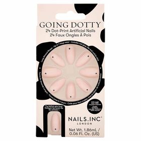 Nails Inc Pro Going Dotty Dot Design Artificial Nails, Pack 24 Nails & Glue 1.86ml