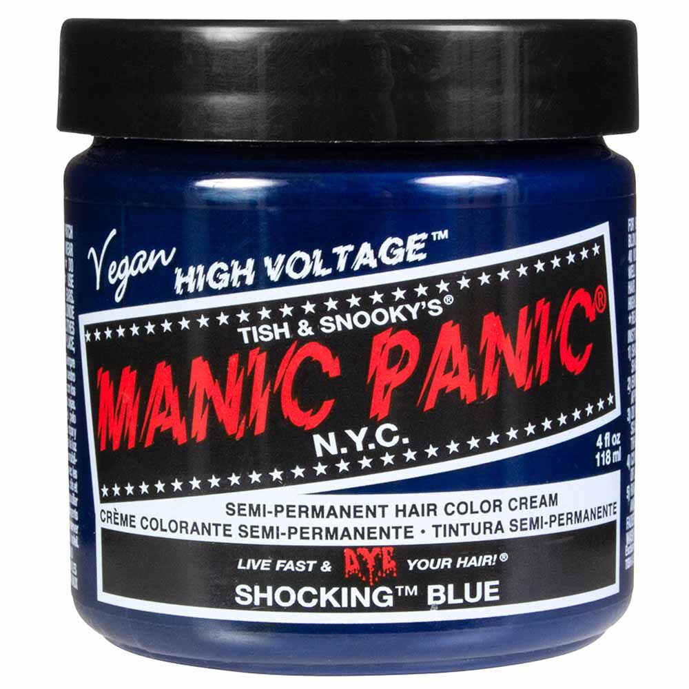 Manic Panic High Voltage Semi Permenant Hair Colour Cream - Shocking Blue 118ml
