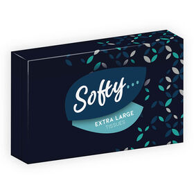 Softy Extra Large 3-Ply Tissues, Pack of 64