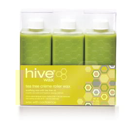 Hive of Beauty Tea Tree Crème Roller Wax Refill Cartridges, Pack of 6 x 80g