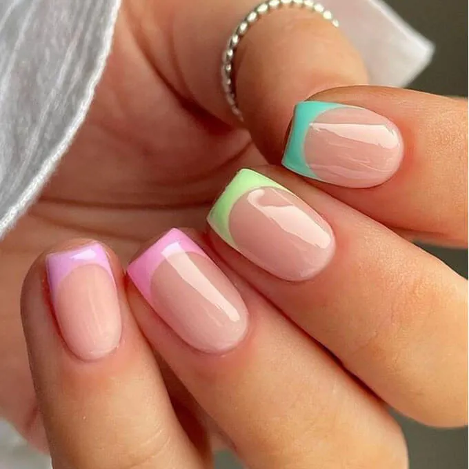 Neon French tips