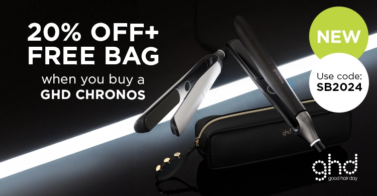 Introudcing the new GHD Chronos straightener, save 20% with code SB2024