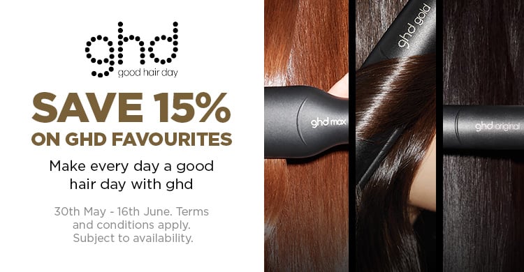  Save 15% on the whole GHD range 