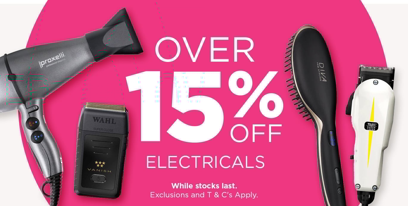 Save 15% On Electricals Save 15% On Electricals