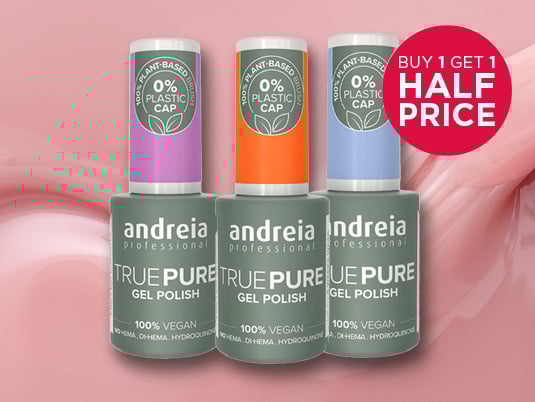 Buy 1 get 1 Half Price on Selected Andriea Professional Lines 
