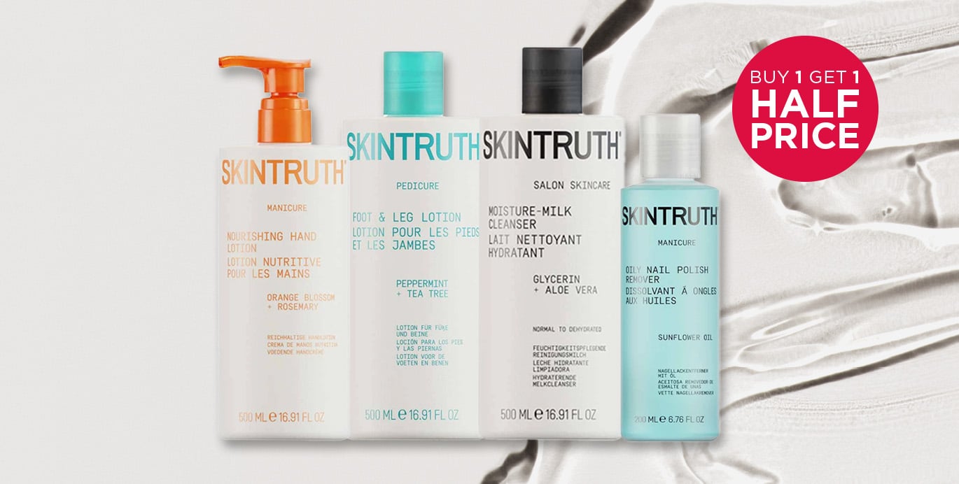 Buy 1 Get 1 Half Price on Selected Skintruth Products