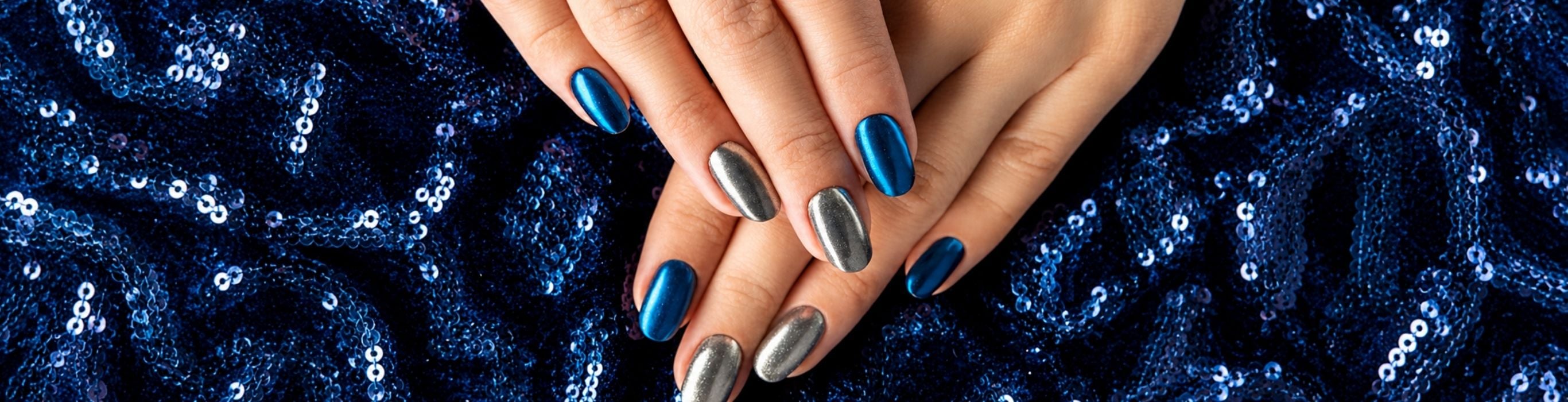 Metallic and Chrome-Inspired Nails