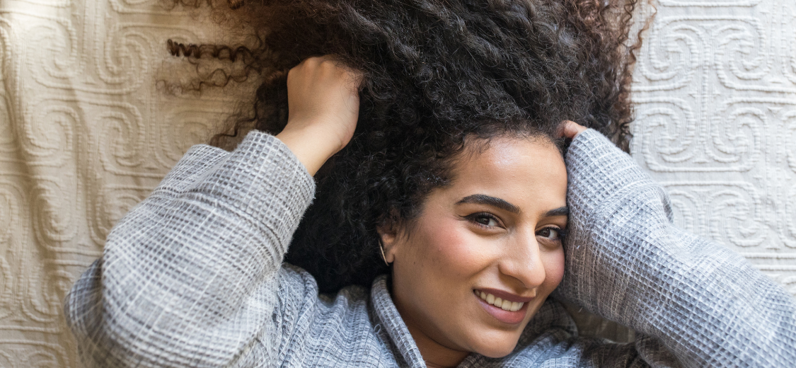 curly wavy and textured hair night time care