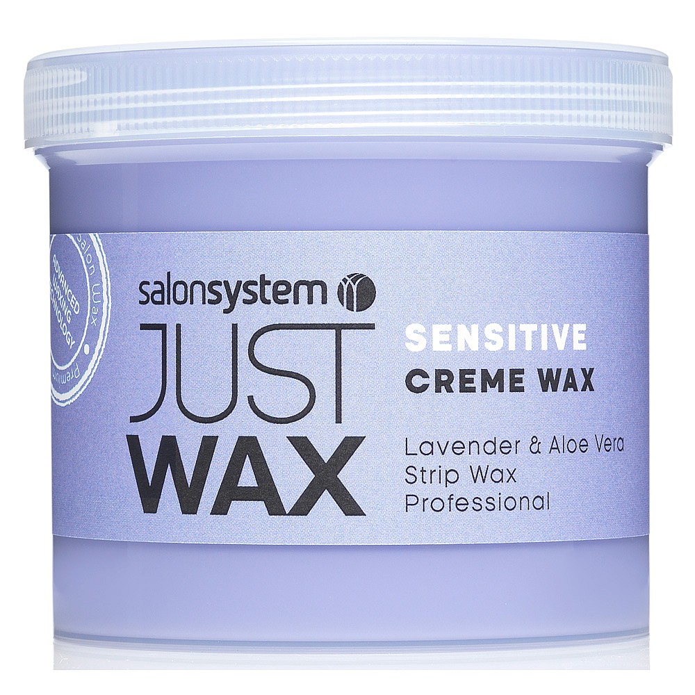 Just Wax Sensitive Lavender & Aloe Vera Brazilian Creme Strip Wax 450g