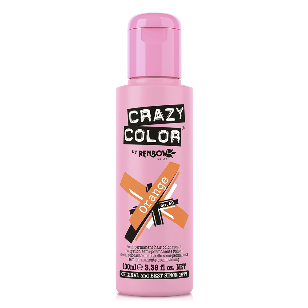 Crazy Color Semi Permanent Hair Colour Cream - Orange 100ml