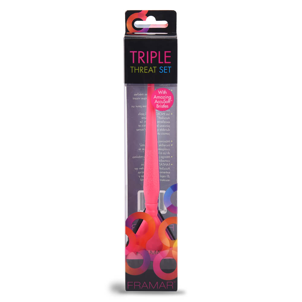 Framar Triple Threat Hair Colour Brush Set - Pack of 3