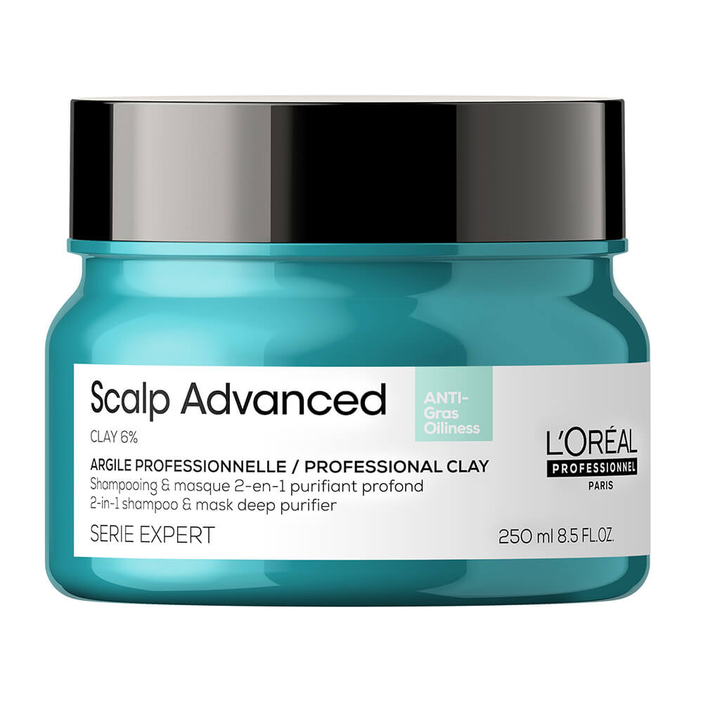 L’Oreal Professionnel Serie Expert Scalp Advanced Anti-Oiliness 2-in-1 Deep Purifier Clay Mask 250ml