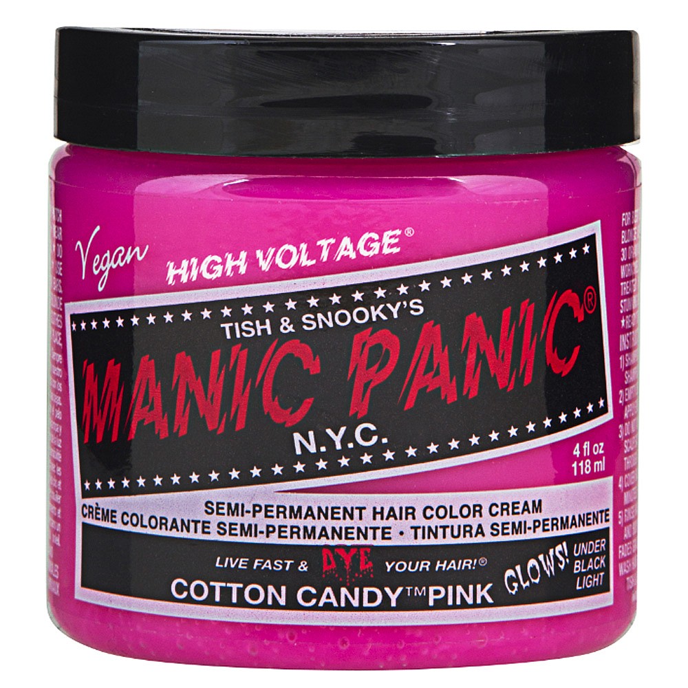 Manic Panic High Voltage Semi Permanent Hair Colour Cream - Cotton Candy Pink 118ml