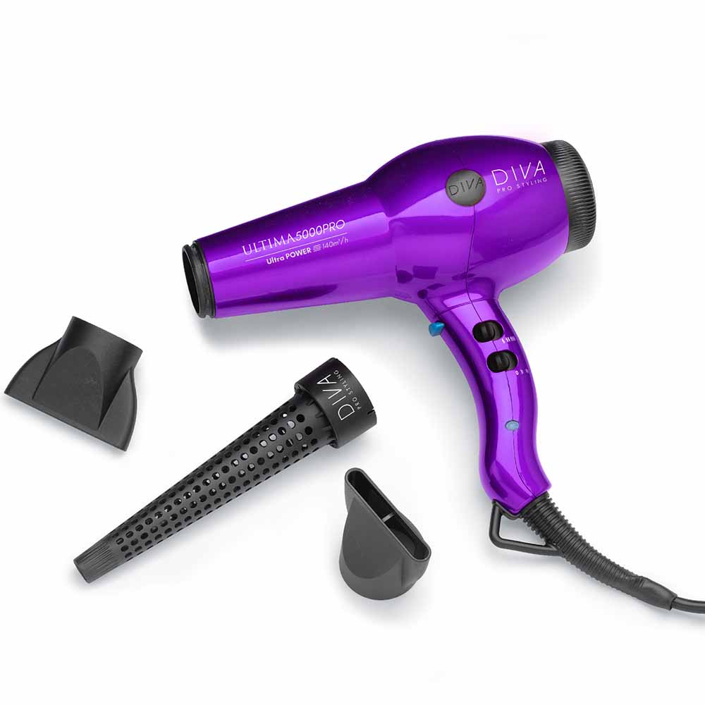 Diva Pro Styling Ultima 5000 Pro Hair Dryer Purple