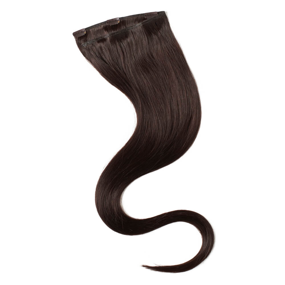 Wildest Dreams 100% Human Hair Clip-In Extensions, Single Weft, 24 inch/32g - 2 Brownest Brown