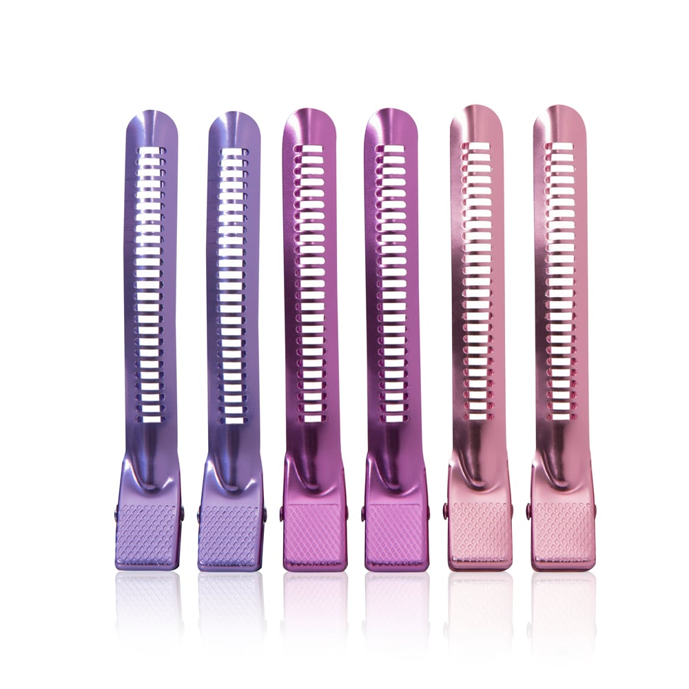 Salon Services Sectioning Clips - Short Stainless Steel