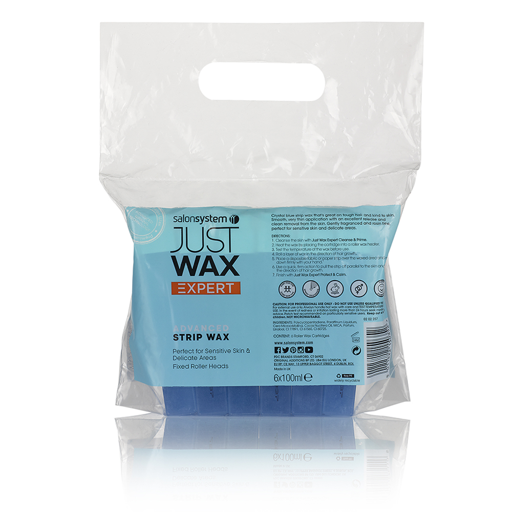 Just Wax Expert Advanced Roller Strip Wax, 6x100ml