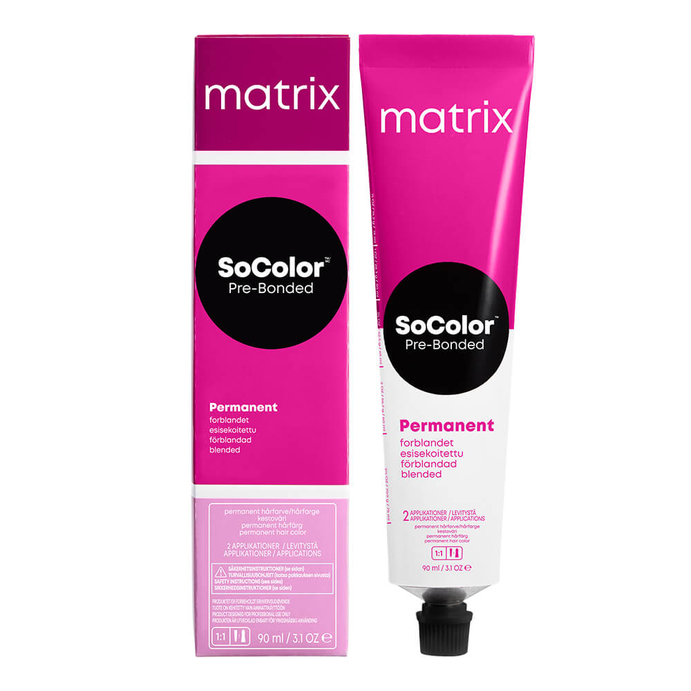 Matrix SoColor Pre-Bonded Permanent Hair Colour, Blended Natural, Warm Palette - 8G 90ml