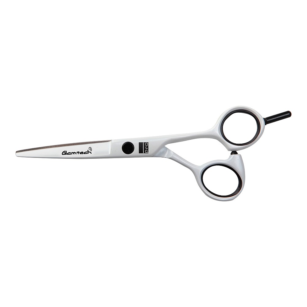 GlamTech Pro White Scissors 5.5 Inch