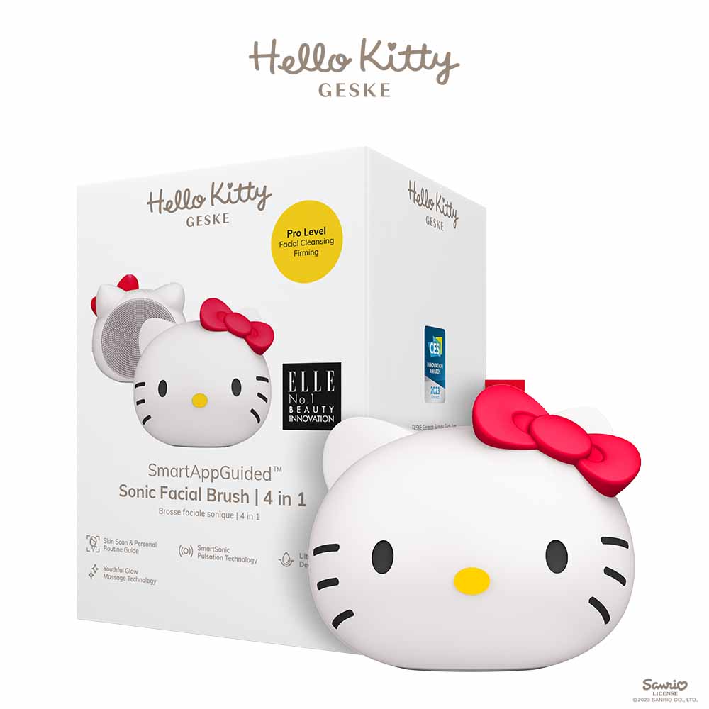 GESKE Hello Kitty Sonic Facial Brush 4 in 1