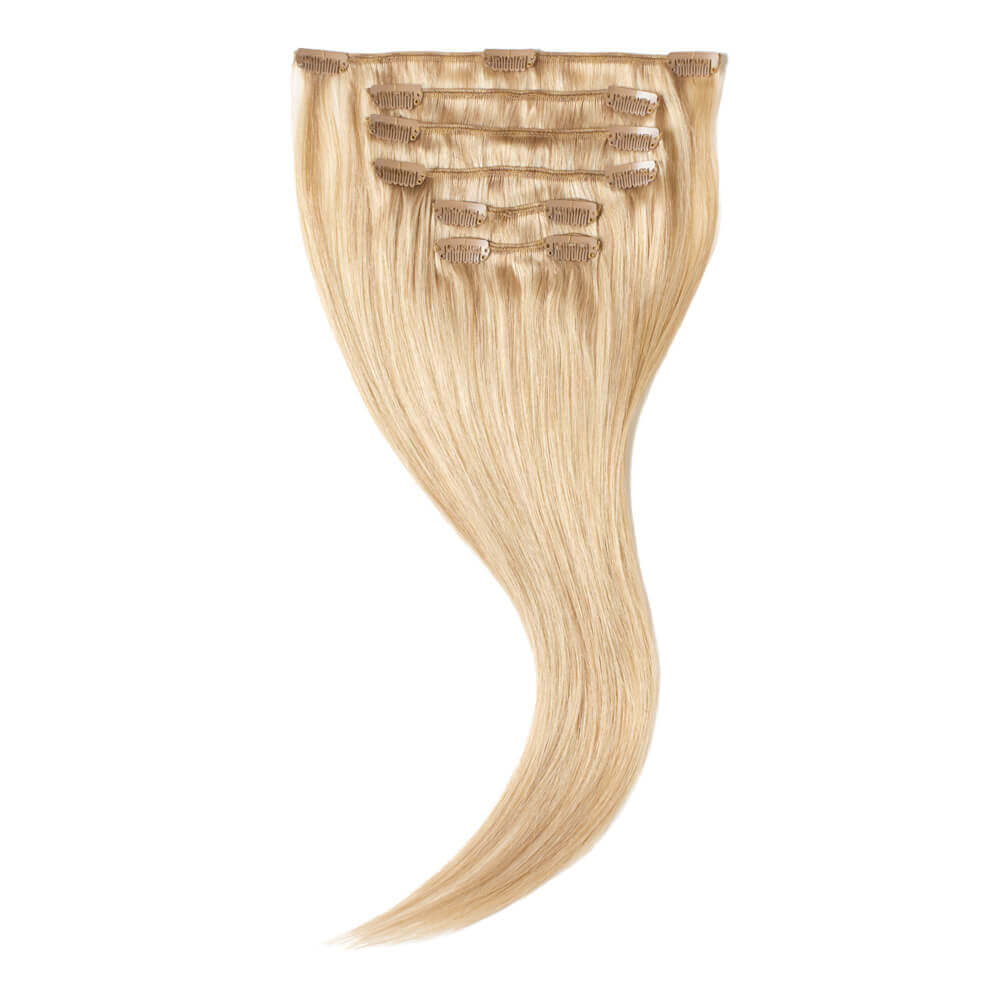 Wildest Dreams 100% Human Hair Clip-In Extensions, Half Head, 18 inch/52g - 24/27 Shimmering Blonde