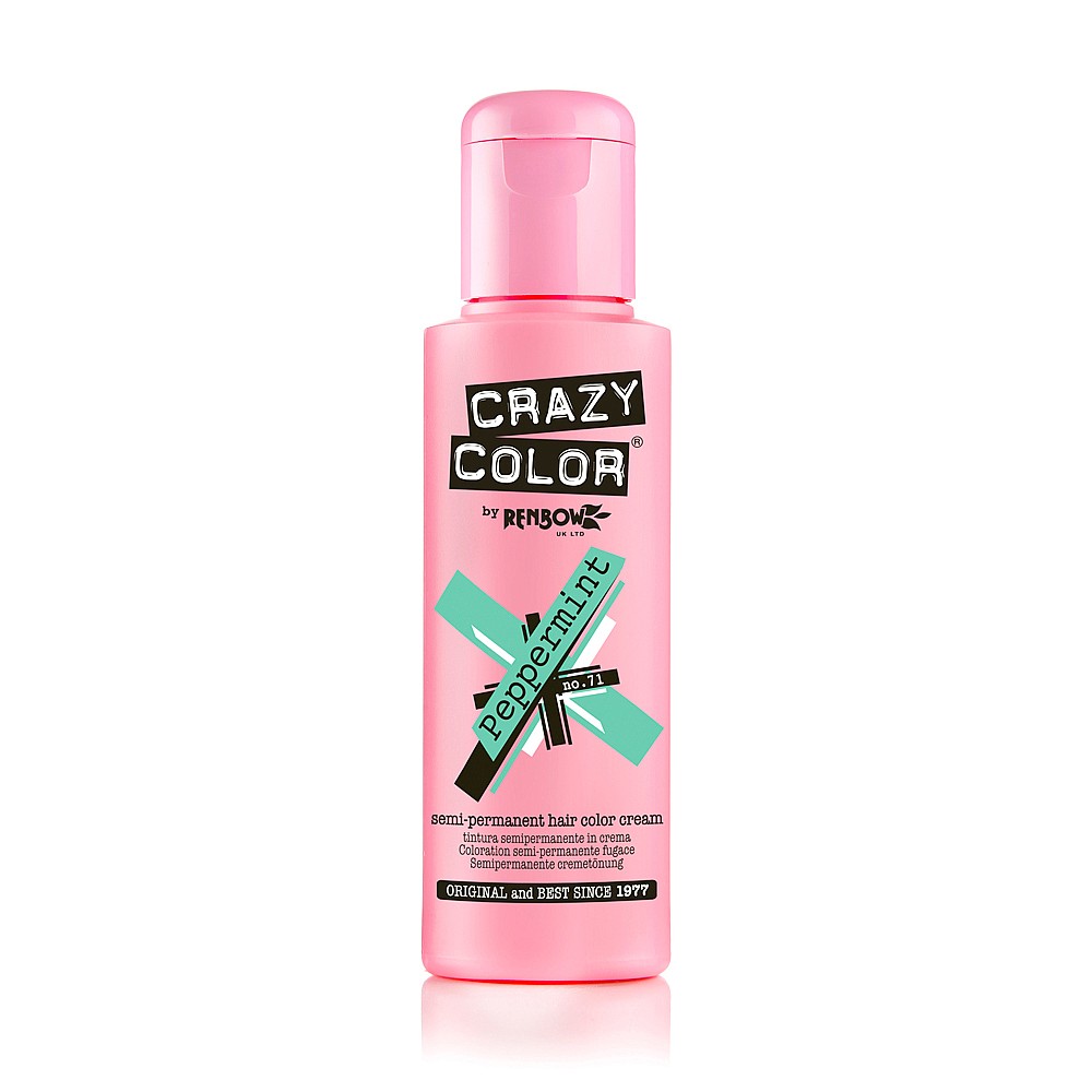 Crazy Color Semi Permanent Hair Colour Cream - Peppermint 100ml