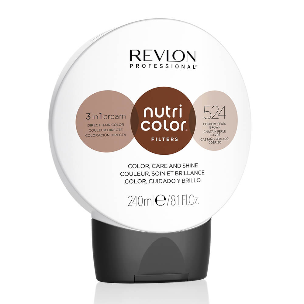Revlon Nutri Color Filters Hair Colour 524 Coppery Pearl Brown 240ml