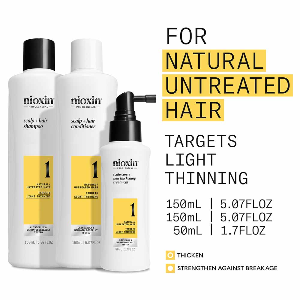 Nioxin Scalp + Hair Thickening System 1 - Trial Kit 1 | Hair