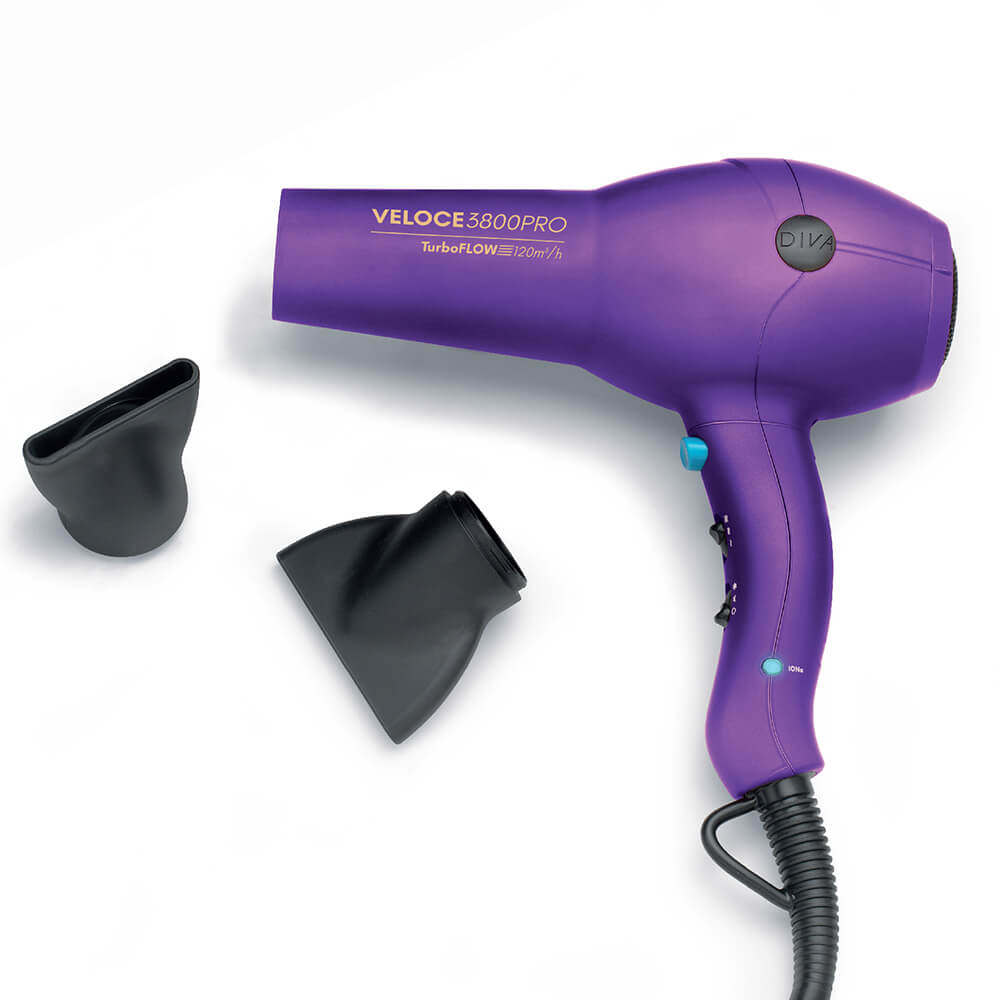 Diva Edit Veloce 3800 Pro Hair Dryer Purple | Hair Dryers | Sally Beauty